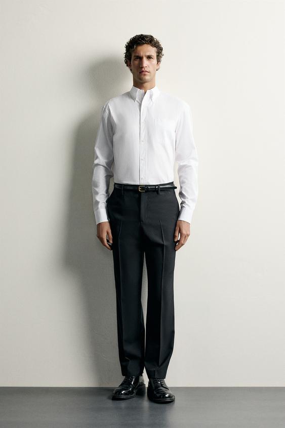 COTTON REGULAR FIT SHIRT - White by Zara - Image 0