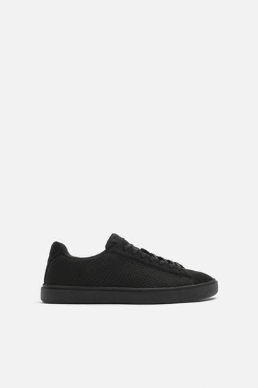 ZAPATILLA TEJIDO PUNTO - Negro de Zara