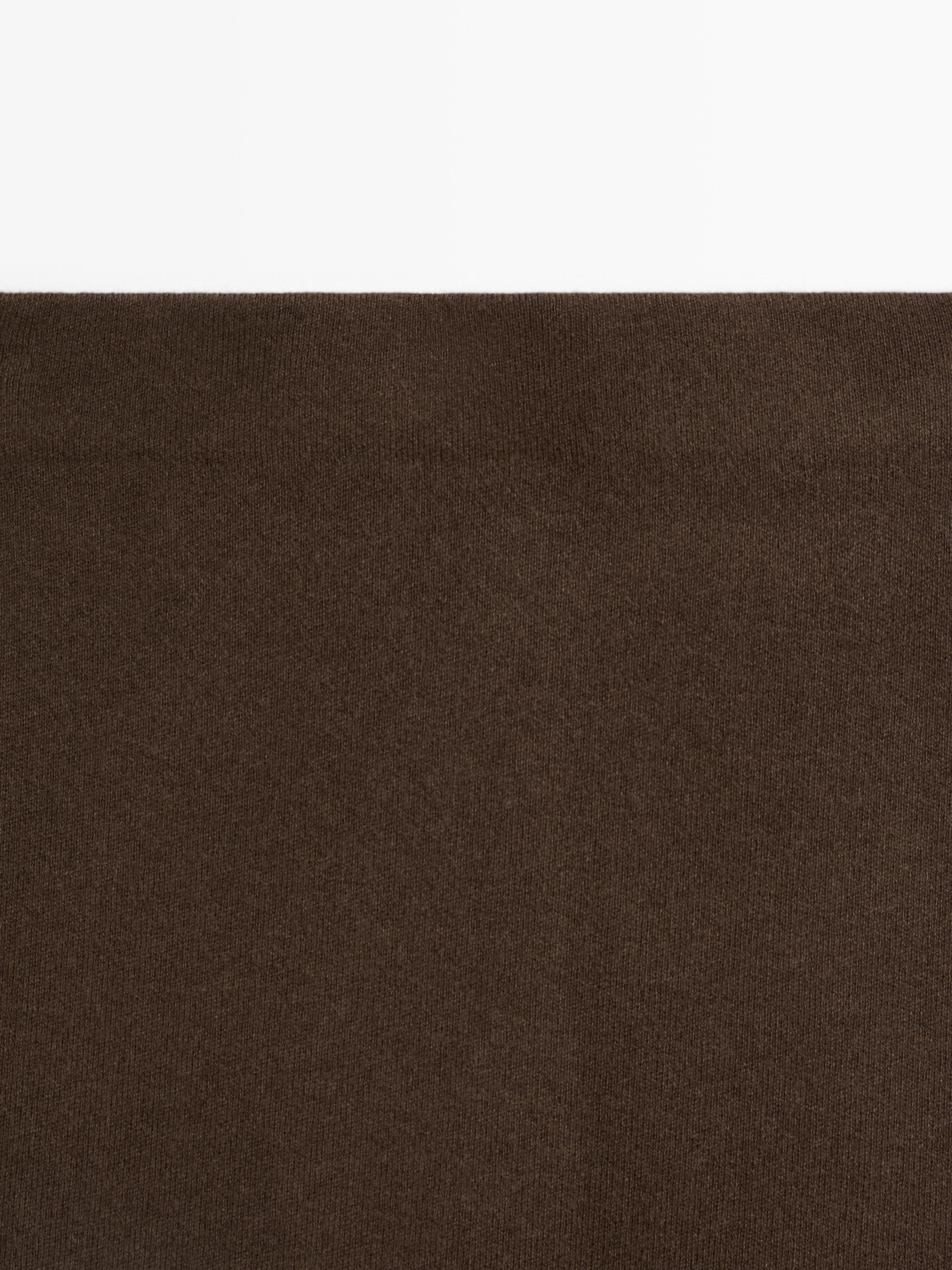 Double-faced midi skirt