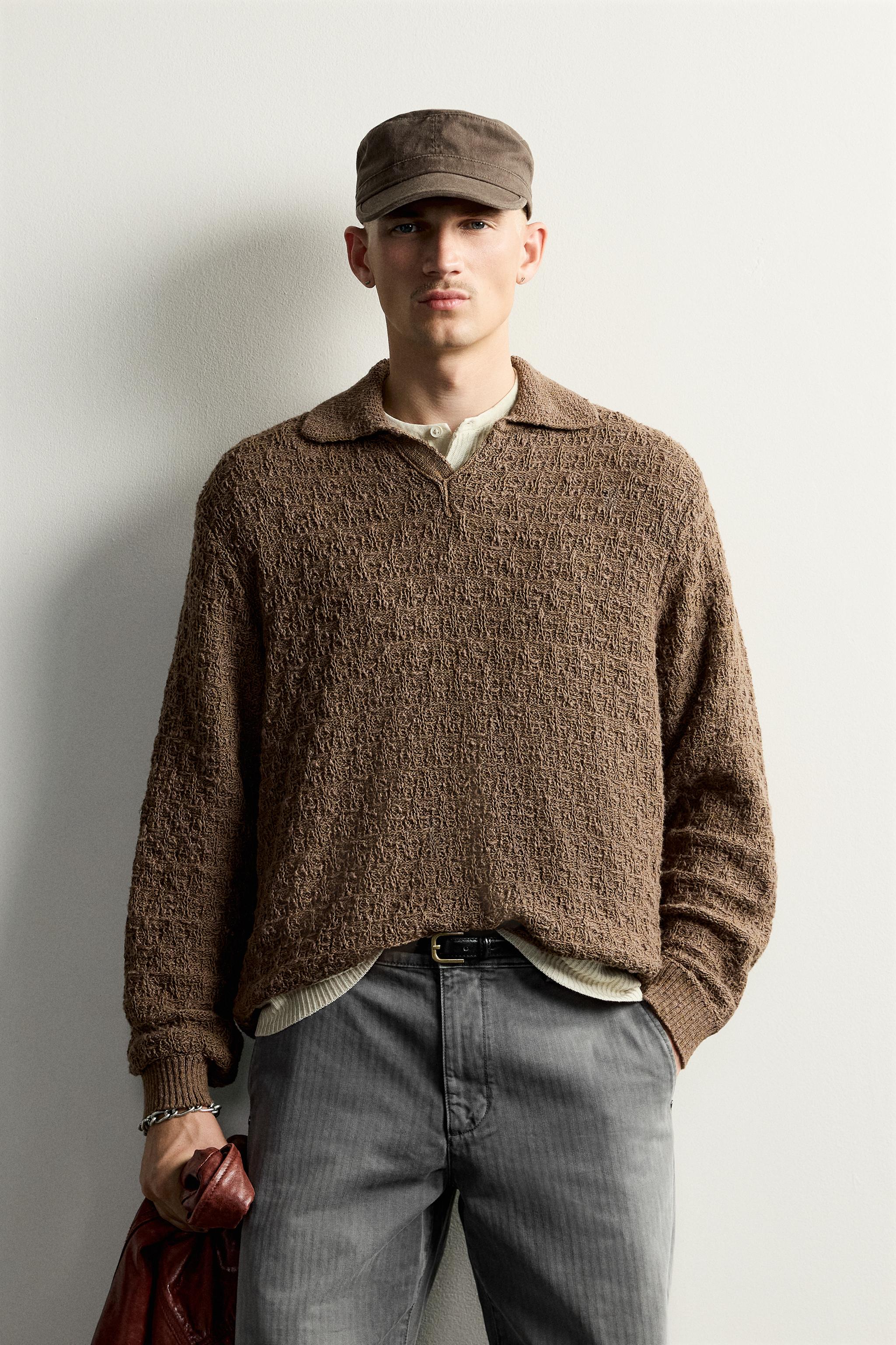 POLO EN MAILLE STRUCTURÉE TEXTURÉE