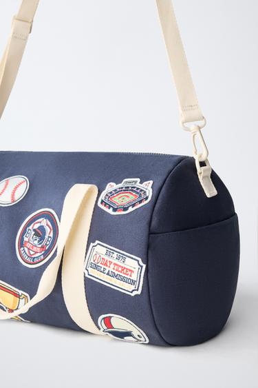 SAC BOWLING À PIÈCES - Bleu marine de Zara - Image 2