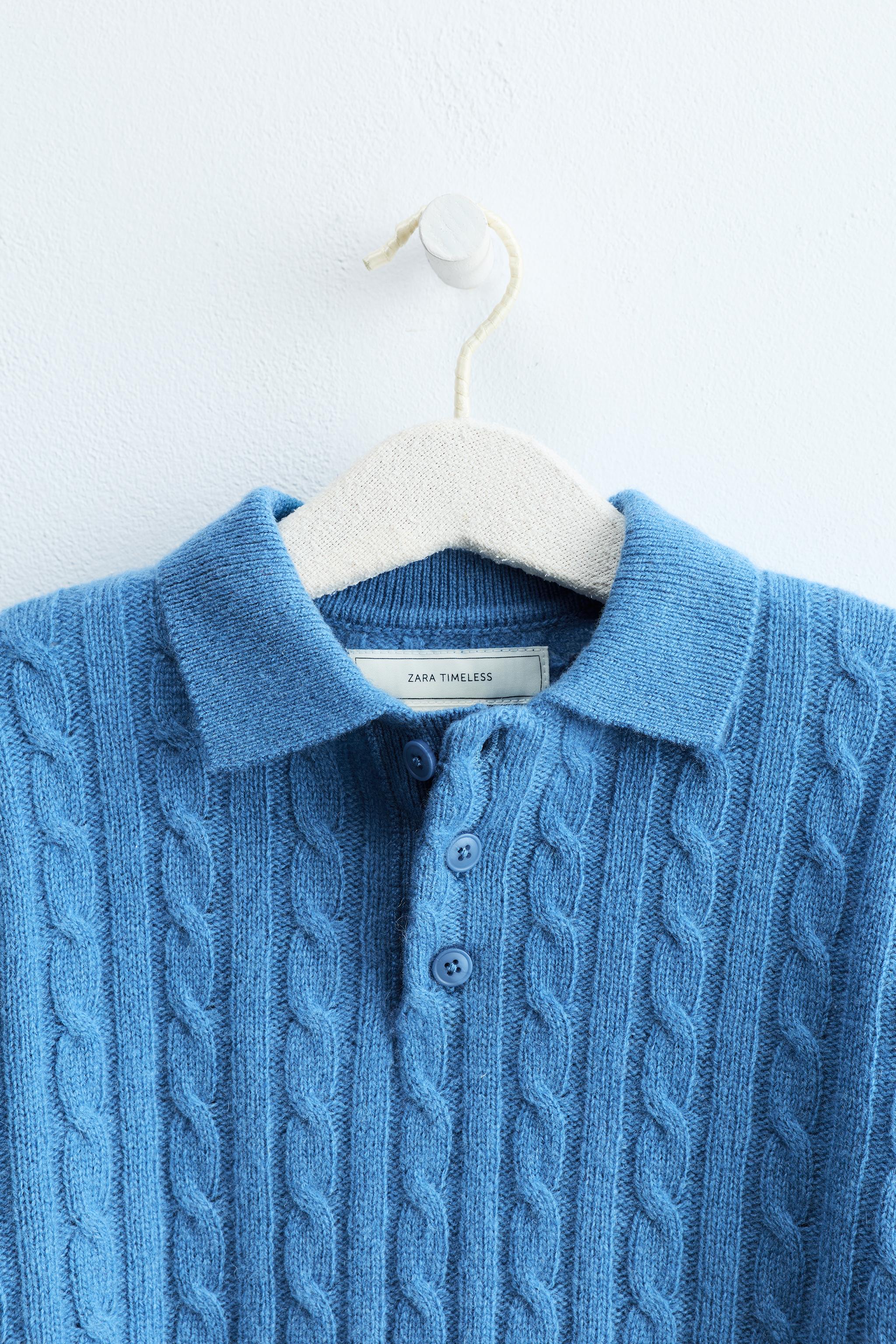 ZARA TIMELESS - 100% WOOL POLO KNIT JUMPER