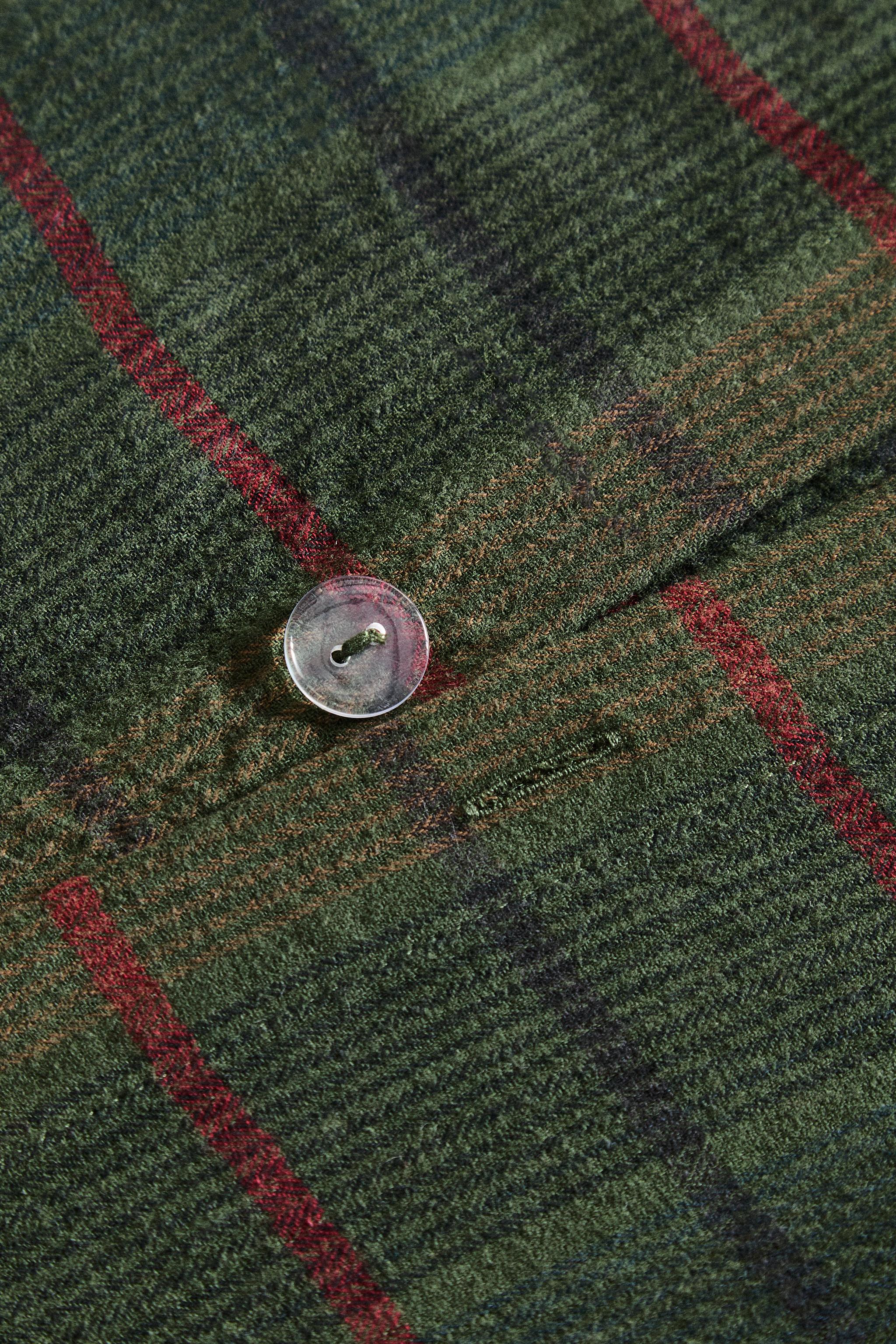 CHRISTMAS TARTAN CHECK COTTON DUVET COVER