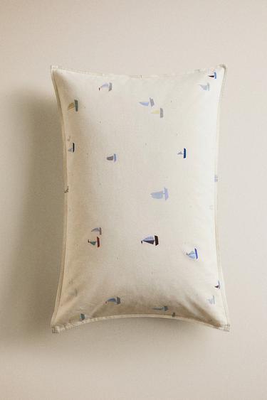 KIDS' COTTON BOAT PILLOWCASE - Multicoloured by Zara