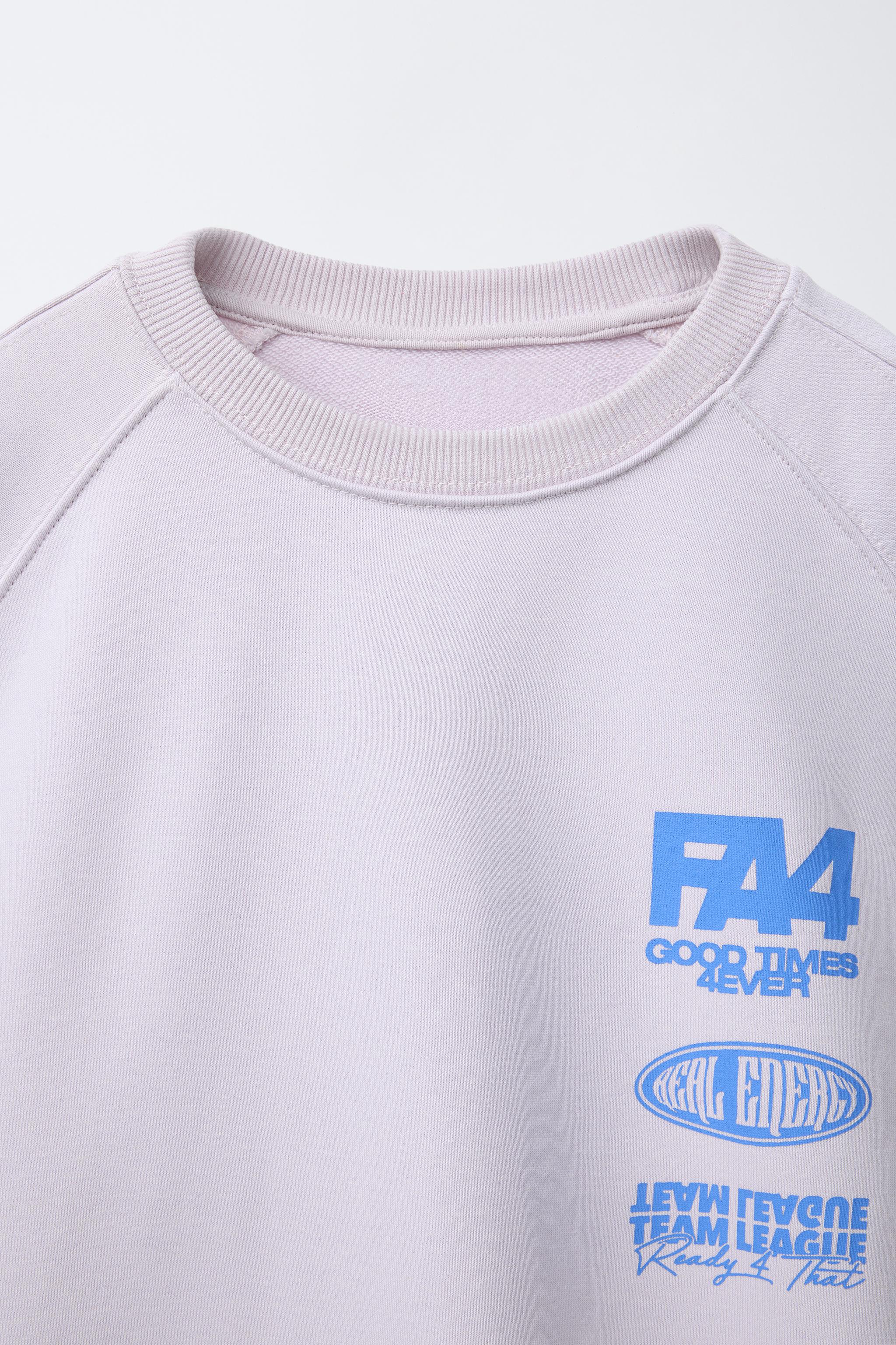 PRINTED SWEATSHIRT - Light lilac | ZARA United States