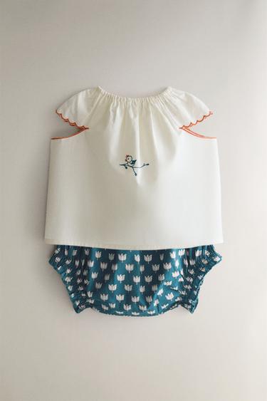 CHEMISE ENFANT BRODERIES - Blanc cassé de Zara - Image 4