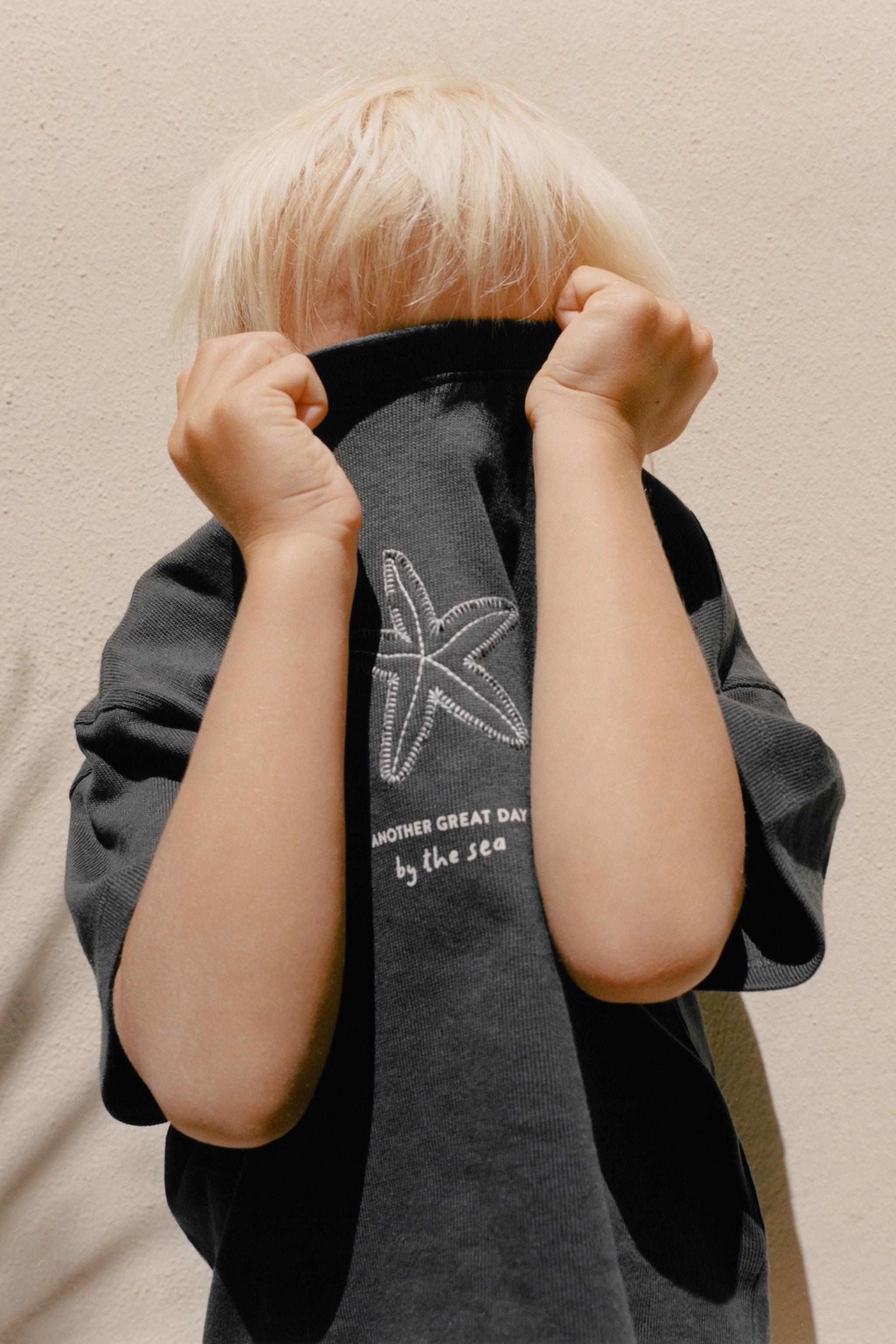 Детские футболки Zara EMBROIDERED T-SHIRT