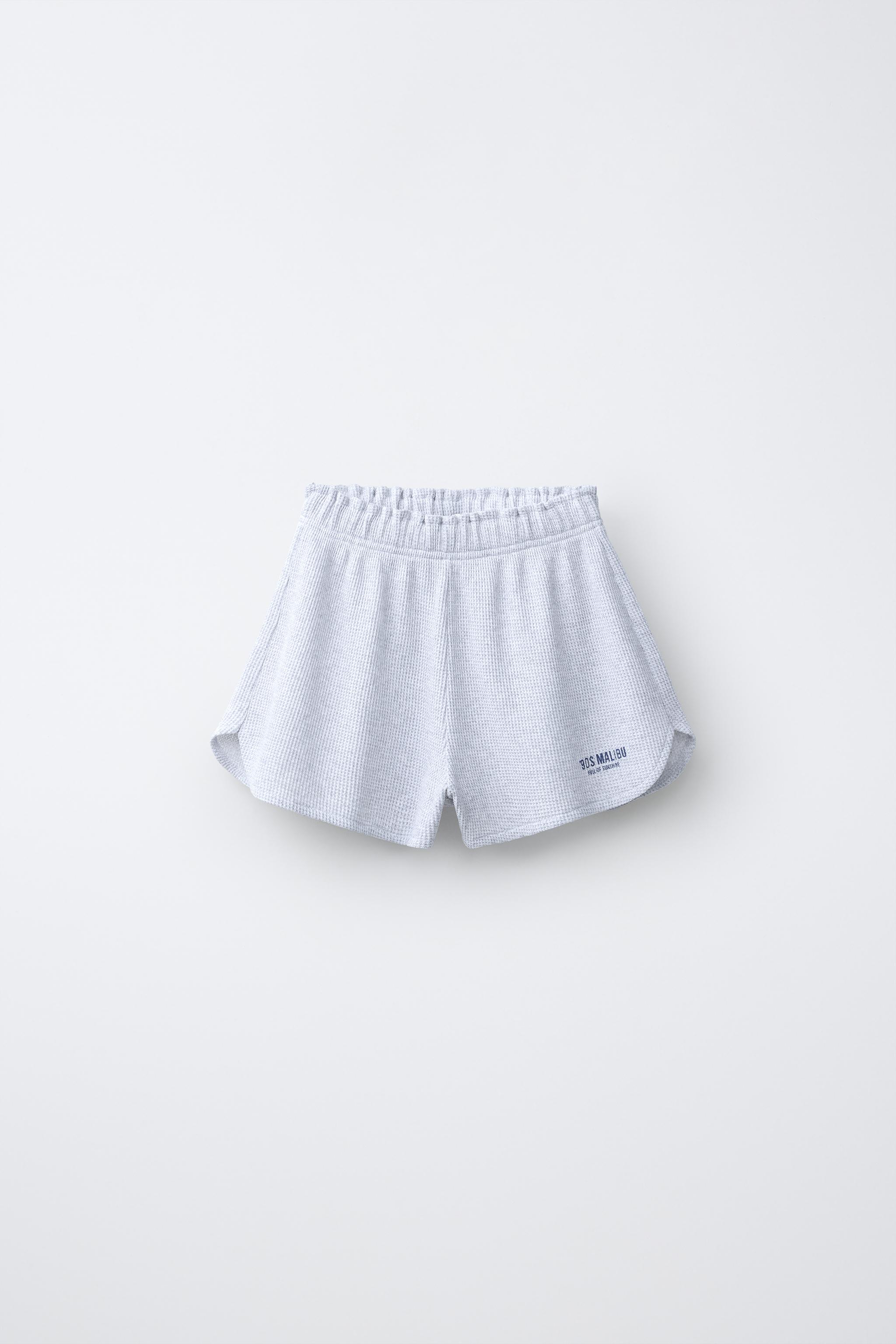 WAFFLE TEXT SHORTS