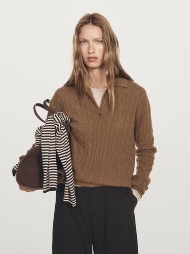 Jersey cuello polo 100% cashmere - Toffe de Zara