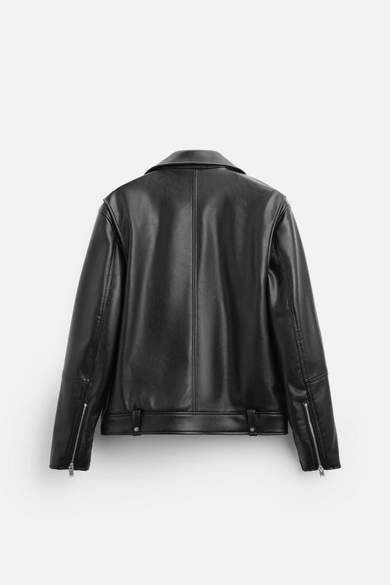 ZARA 括ら ダブルライダースジャケット