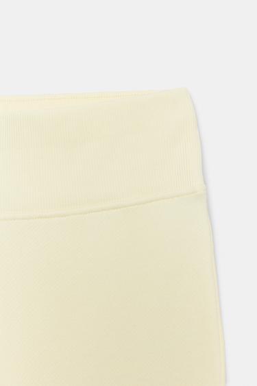 SWEATSHIRT FLARE TROUSERS - Yellow by Zara - Image 7