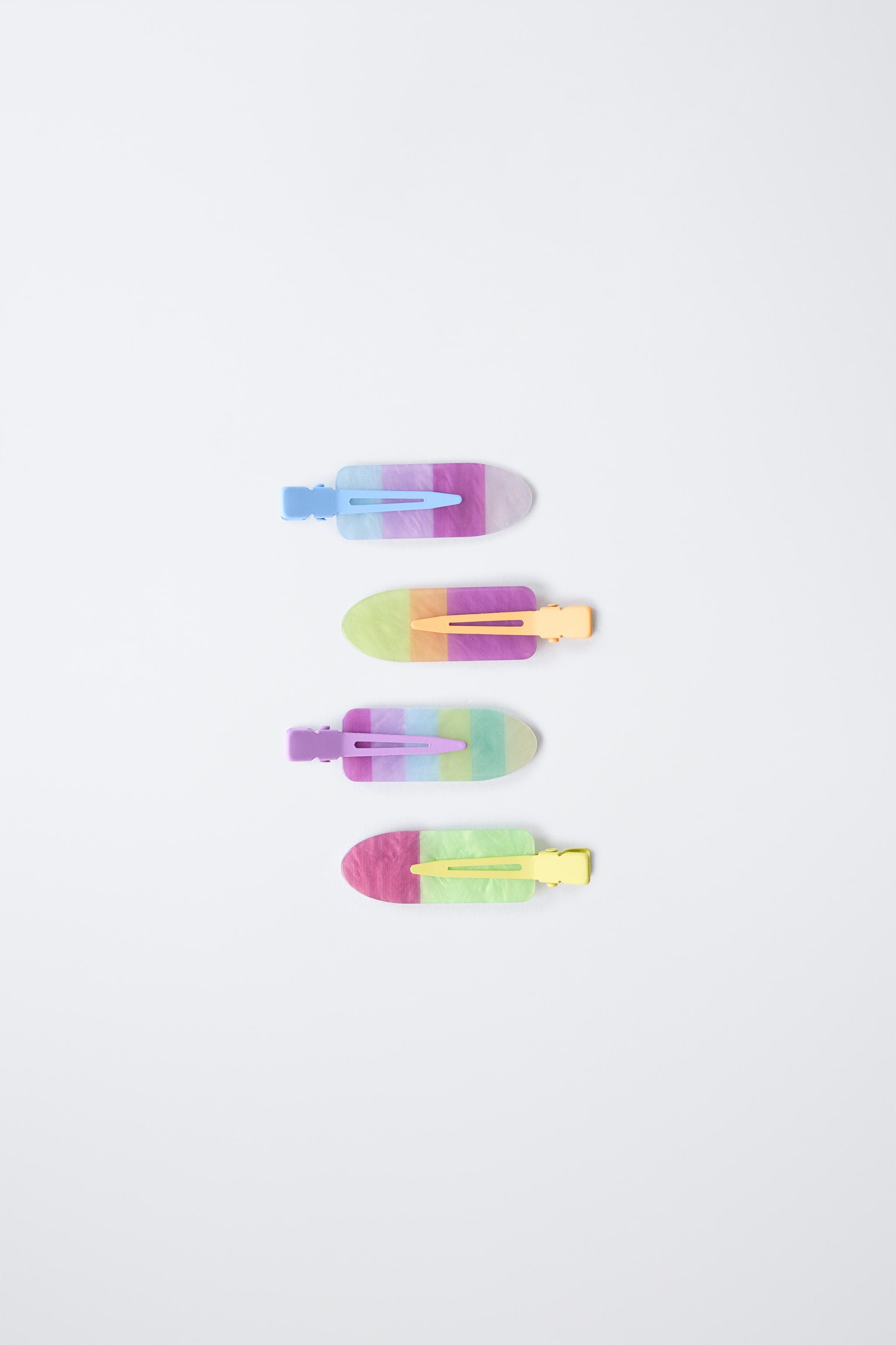 たかし　刻印入りヘアークリップ 4個入り（2セット分）FQ00 カラーヘアクリップ 4個セット - マルチカラ― | ZARA Japan / 日本