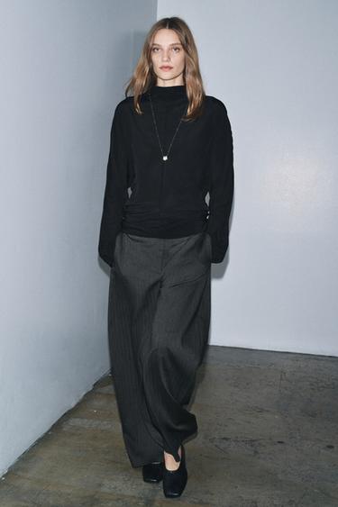 ZW COLLECTION FLOWING BLOUSE - Black by Zara - Image 0