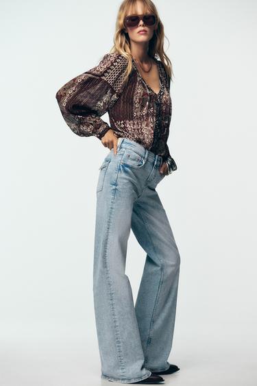 BEADED BLOUSE WITH METALLIC THREAD PRINT - Multicoloured by Zara - Image 4