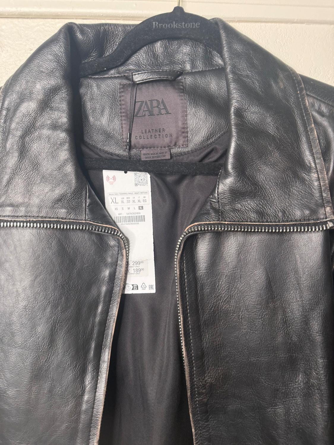 100% LEATHER JACKET ZW COLLECTION - Image 2