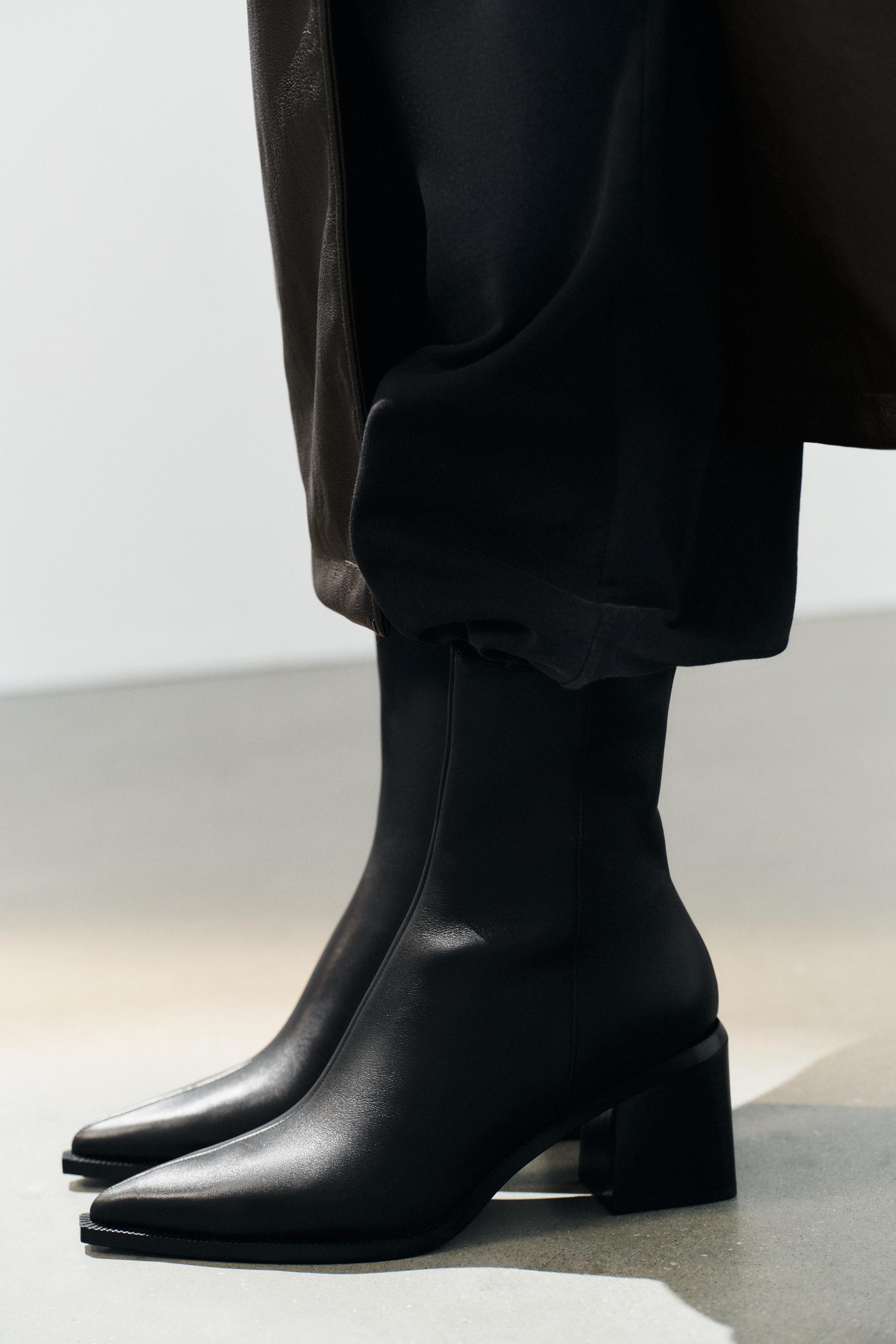 BOTTINES TALONS CUIR