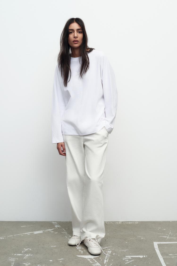 COTTON LABEL SHIRT - White | ZARA United States