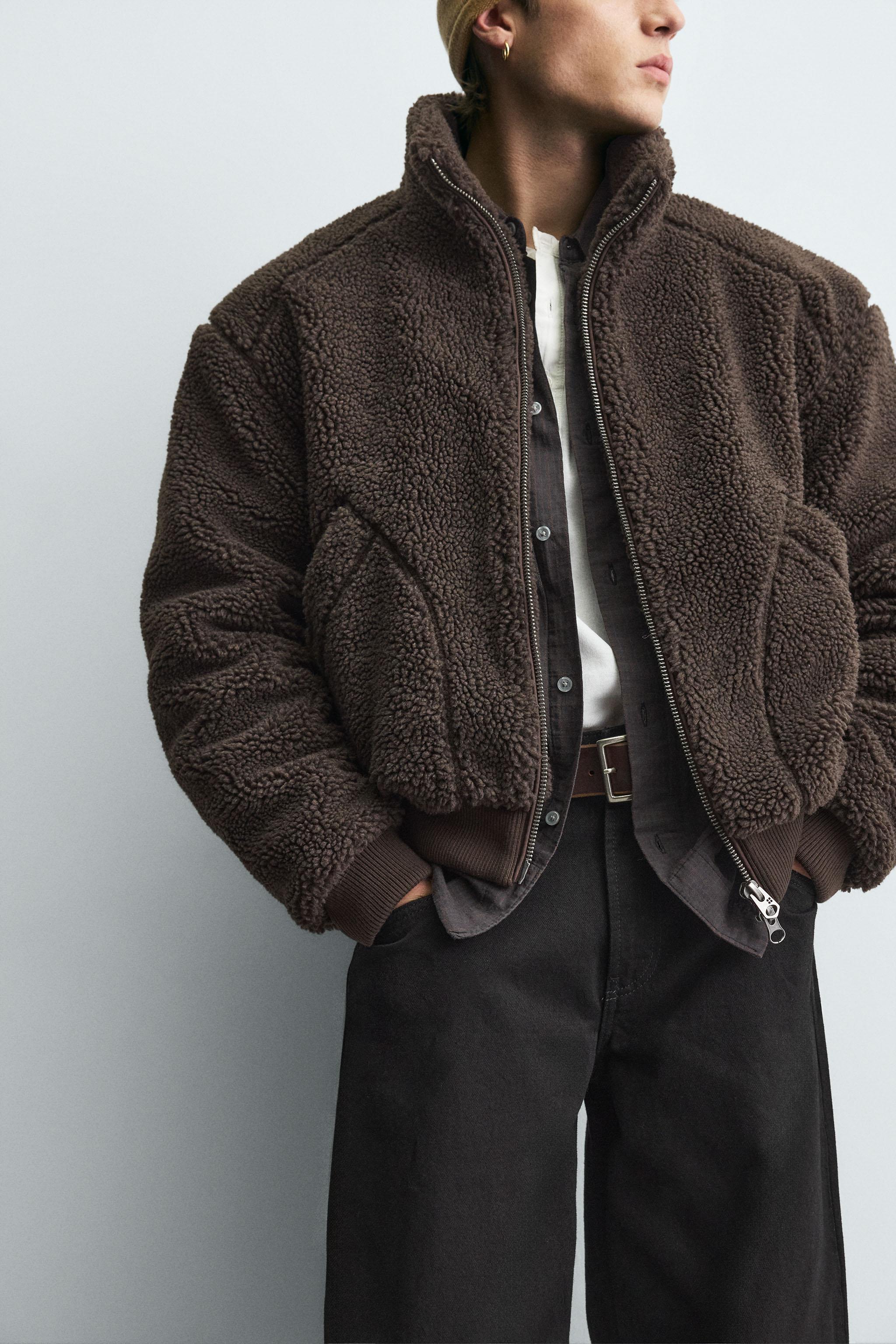 FAUX SHEARLING JACKET