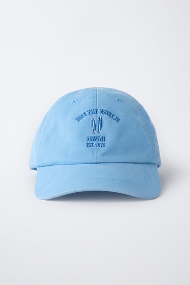 CASQUETTE EFFET DÉLAVÉ BRODÉE - Bleu de Zara - Image 3