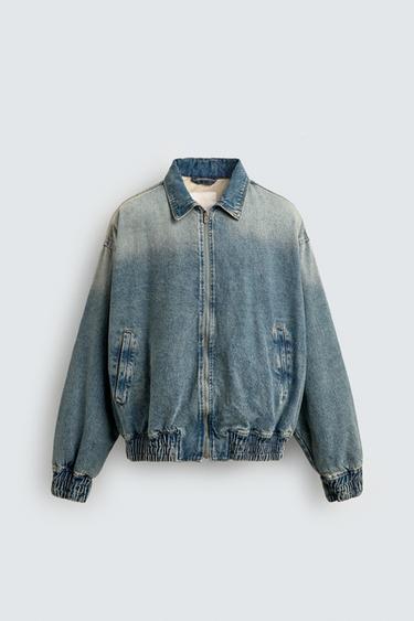 WASHED DENIM JACKET - Blue by Zara