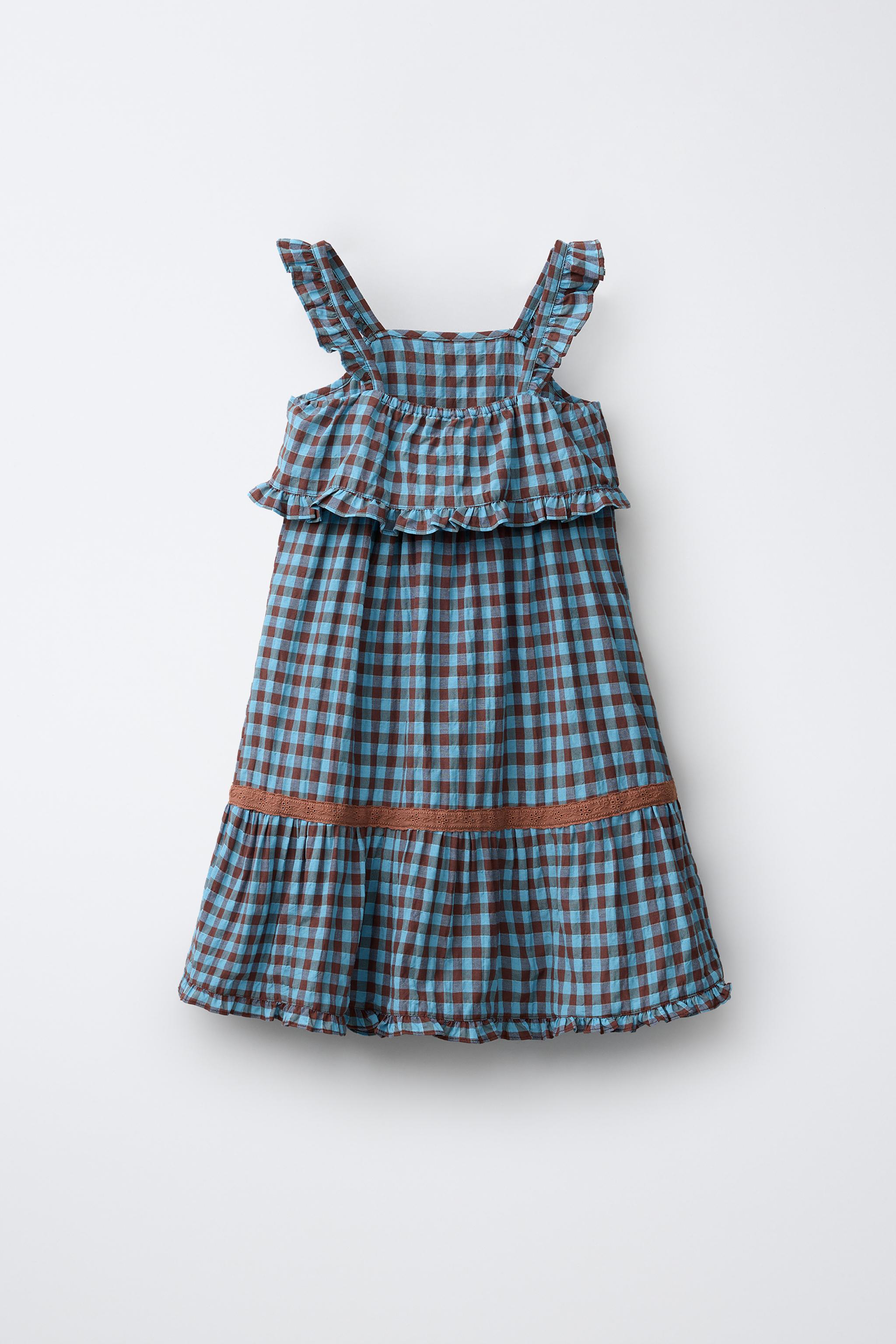 GINGHAM PRINT DRESS