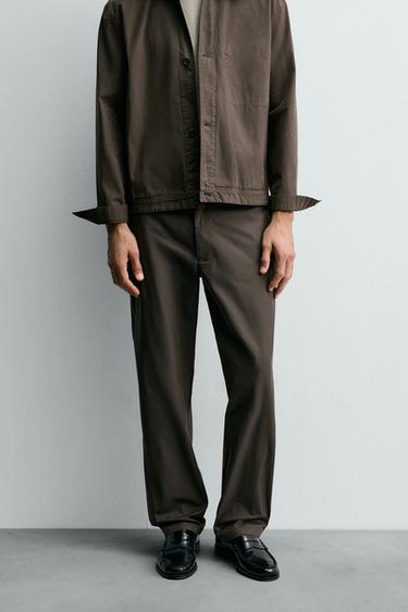 TECHNICAL JOGGER WAIST TROUSERS - Brown by Zara
