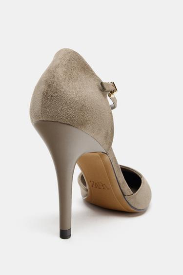 CHAUSSURES À TALONS BRACELET - Gris taupe de Zara - Image 5