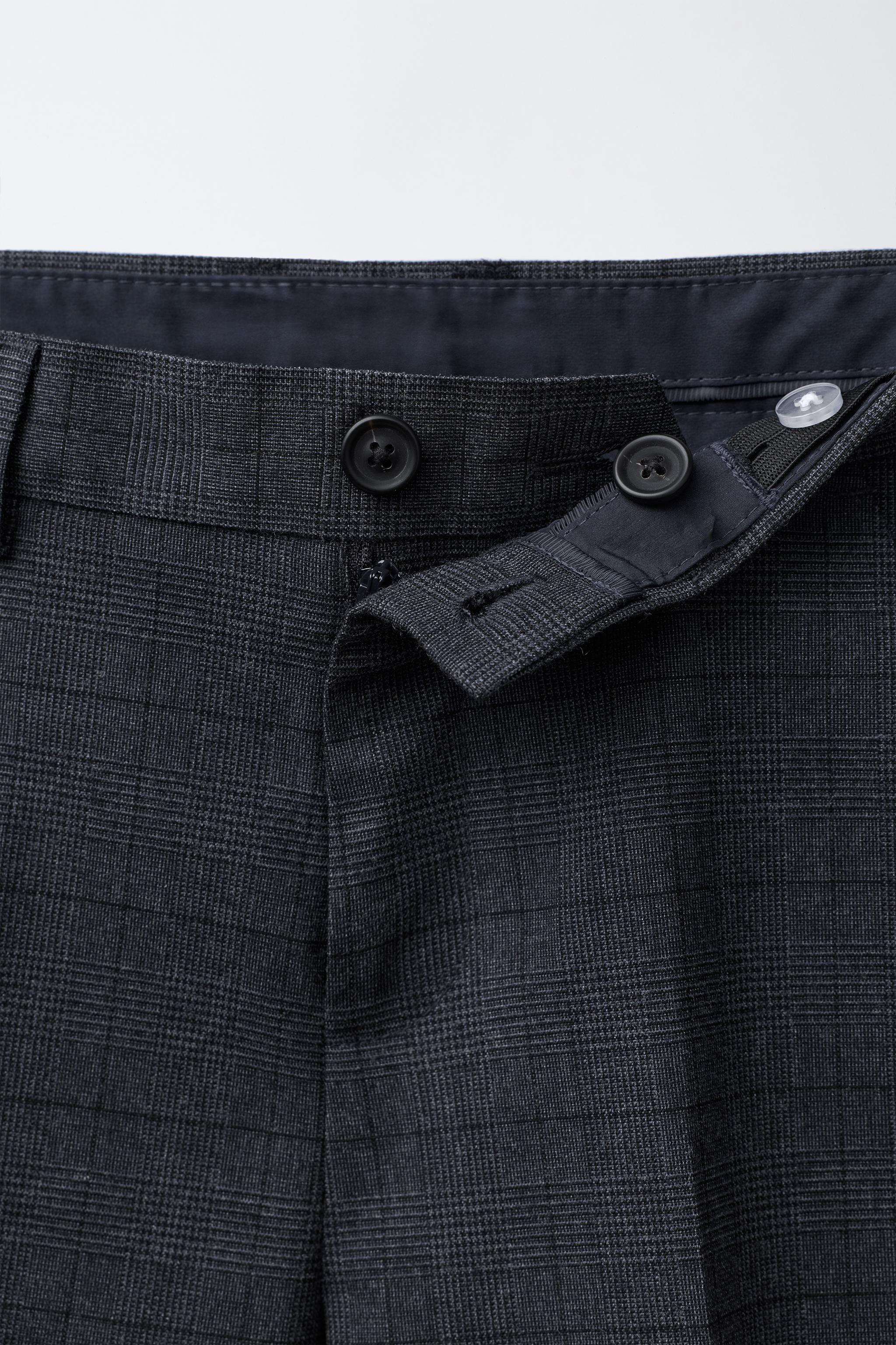 PLAID SUIT PANTS