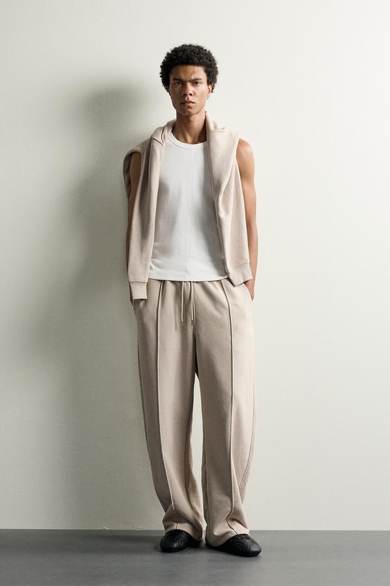 CAMISETA TANK RIB - Blanco roto de Zara - Imagen 0