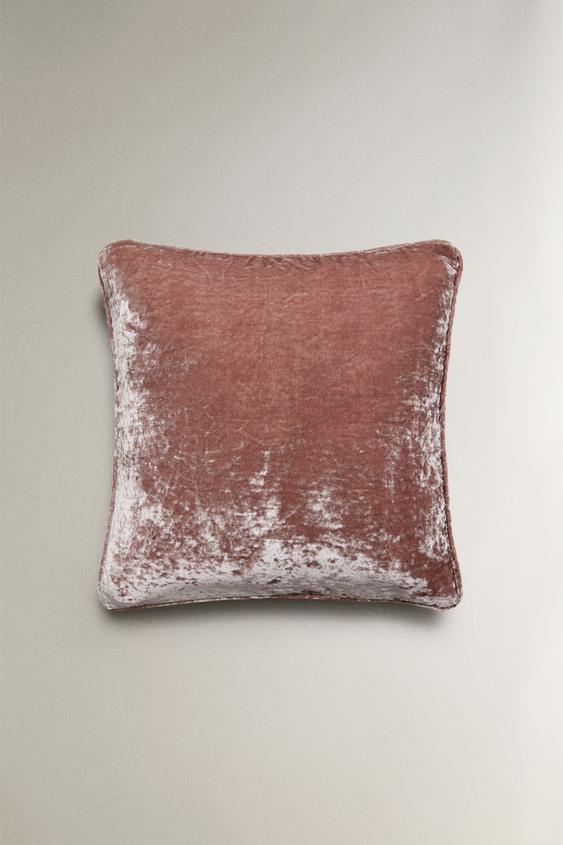 VELVET CUSHION COVER - Light pink by Zara - Image 0