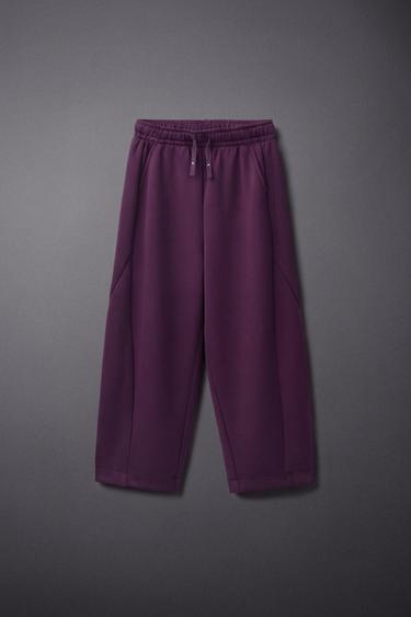 STRAIGHT SPORTY PANTS — Purple 1