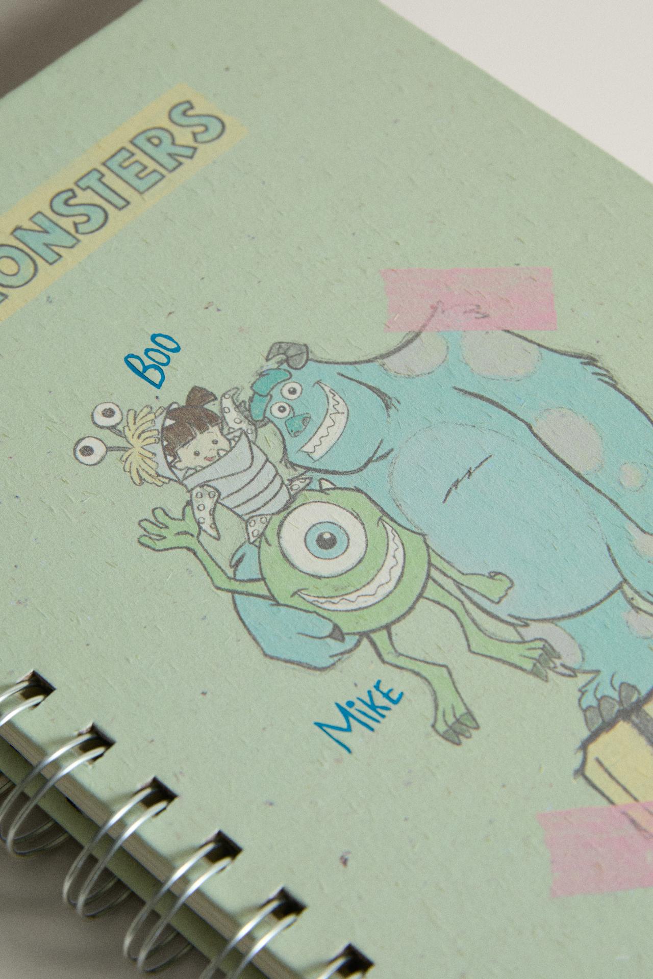 KIDS' A5 MONSTERS, INC. ©DISNEY/PIXAR NOTEBOOK — Green