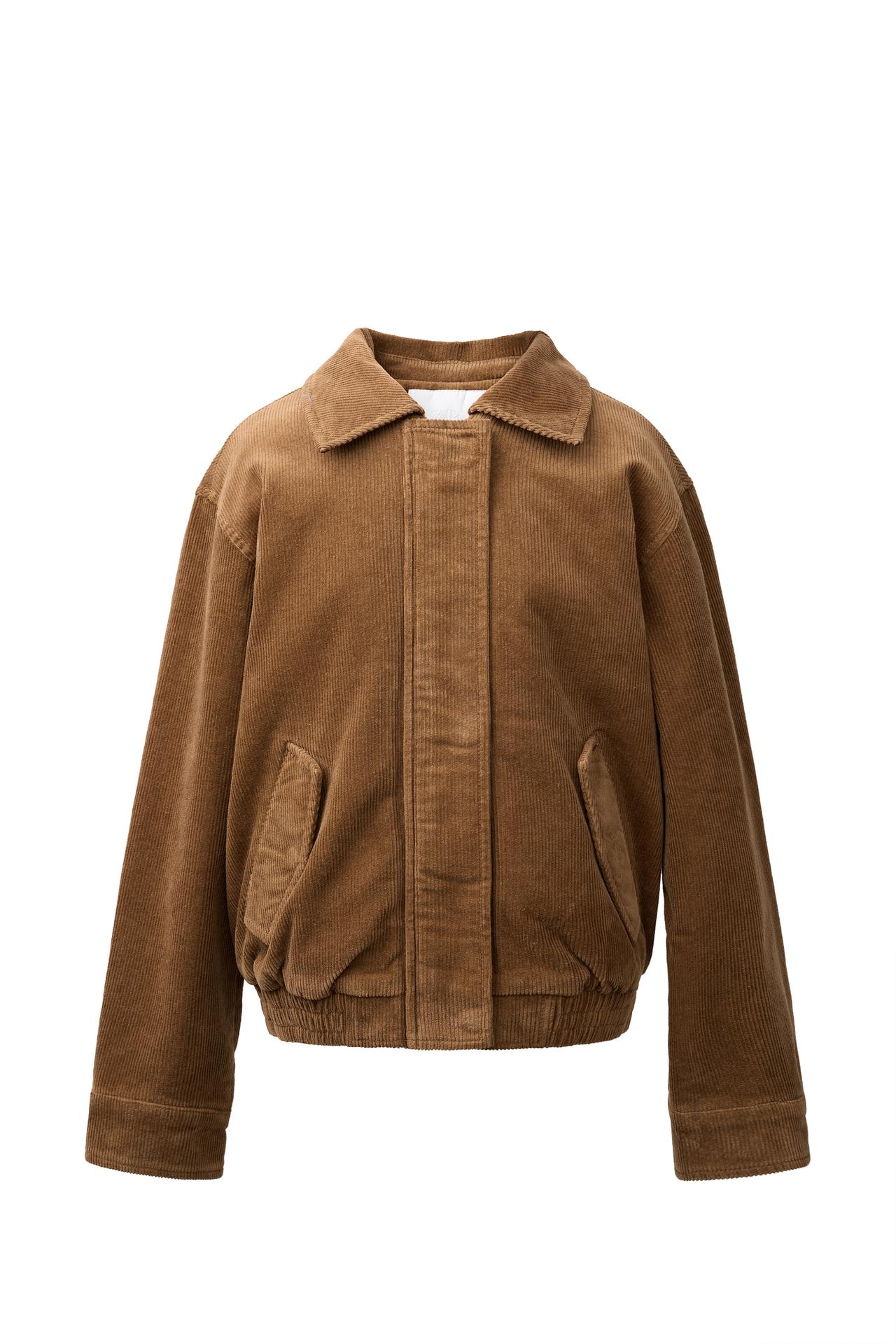 CORDUROY FAUX SHEARLING JACKET