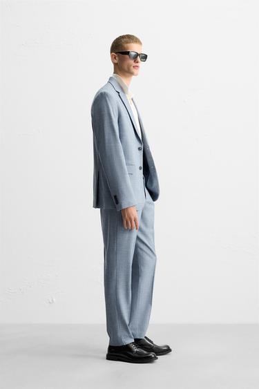 TEXTURED SUIT BLAZER - Bluish by Zara - Image 3