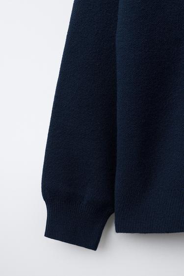 BASIC CARDIGAN - Dark navy by Zara - Image 3