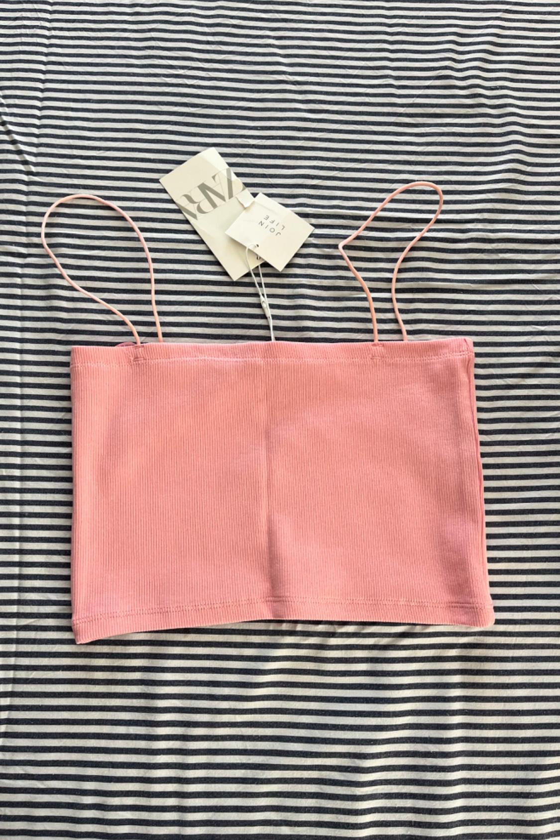 RIBBED BANDEAU TOP - Image 2