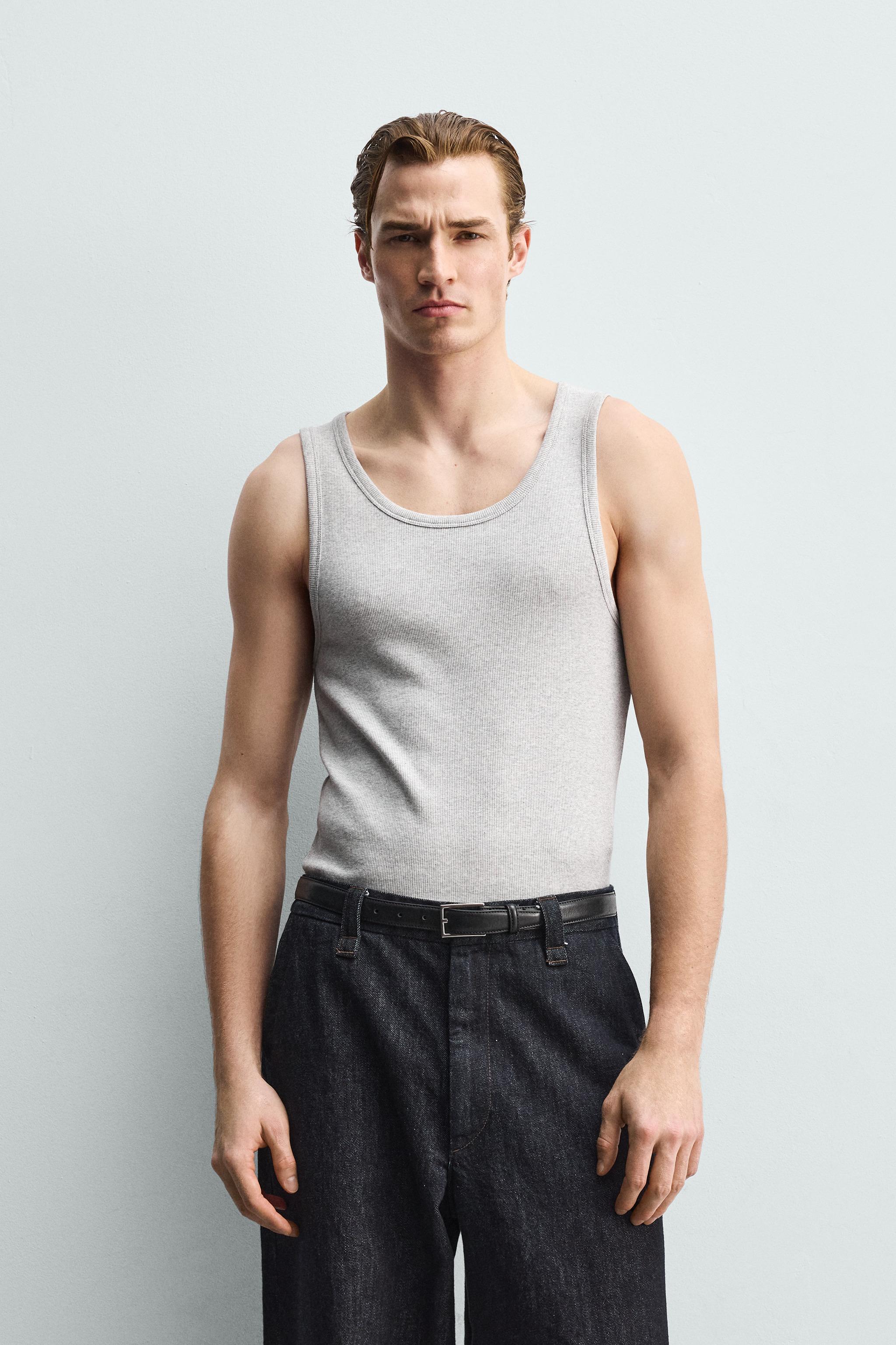 Zara 3'LÜ BASIC ATLET T-SHIRT PAKETİ görsel 7