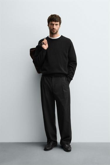 100% CASHMERE SWEATER - Black by Zara