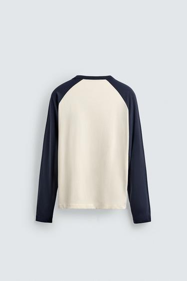 T-SHIRT COLOR BLOCK LAPIN - Blanc cassé de Zara - Image 7