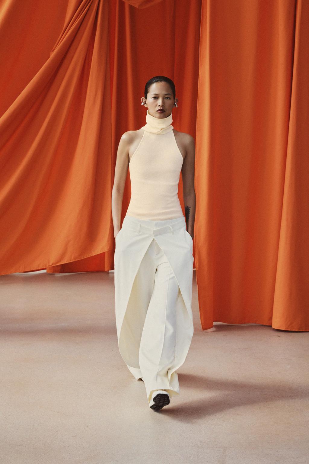 ZW COLLECTION FRONT PLEATED PANTS