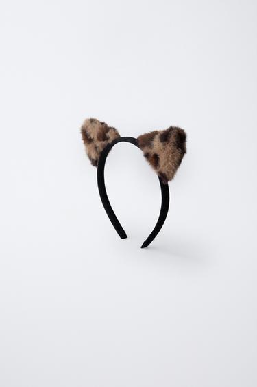 Zaras LEOPARDDIADEM MED ÖRON - Brun