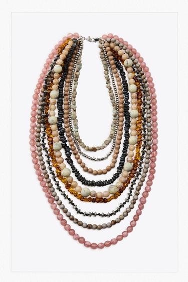 COLAR MÚLTIPLE ABELORIOS - Multicolor de Zara