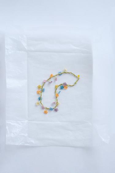 TIMELESS - COLLAR FLORES ABALORIOS - Multicolor de Zara