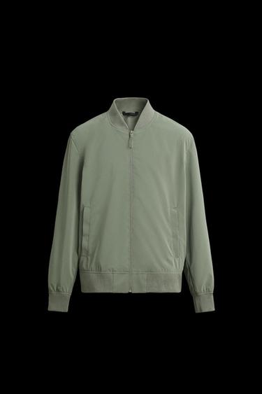 Zara LIGHTWEIGHT BOMBER JACKET - Light khaki - Image 0