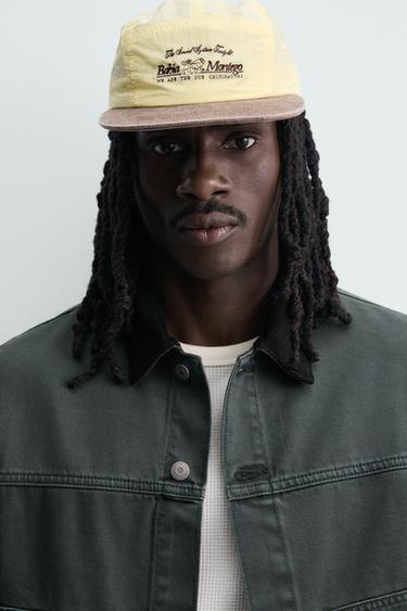 BLOUSON DÉLAVÉ COL BIMATIÈRE - Vert bouteille de Zara - Image 5