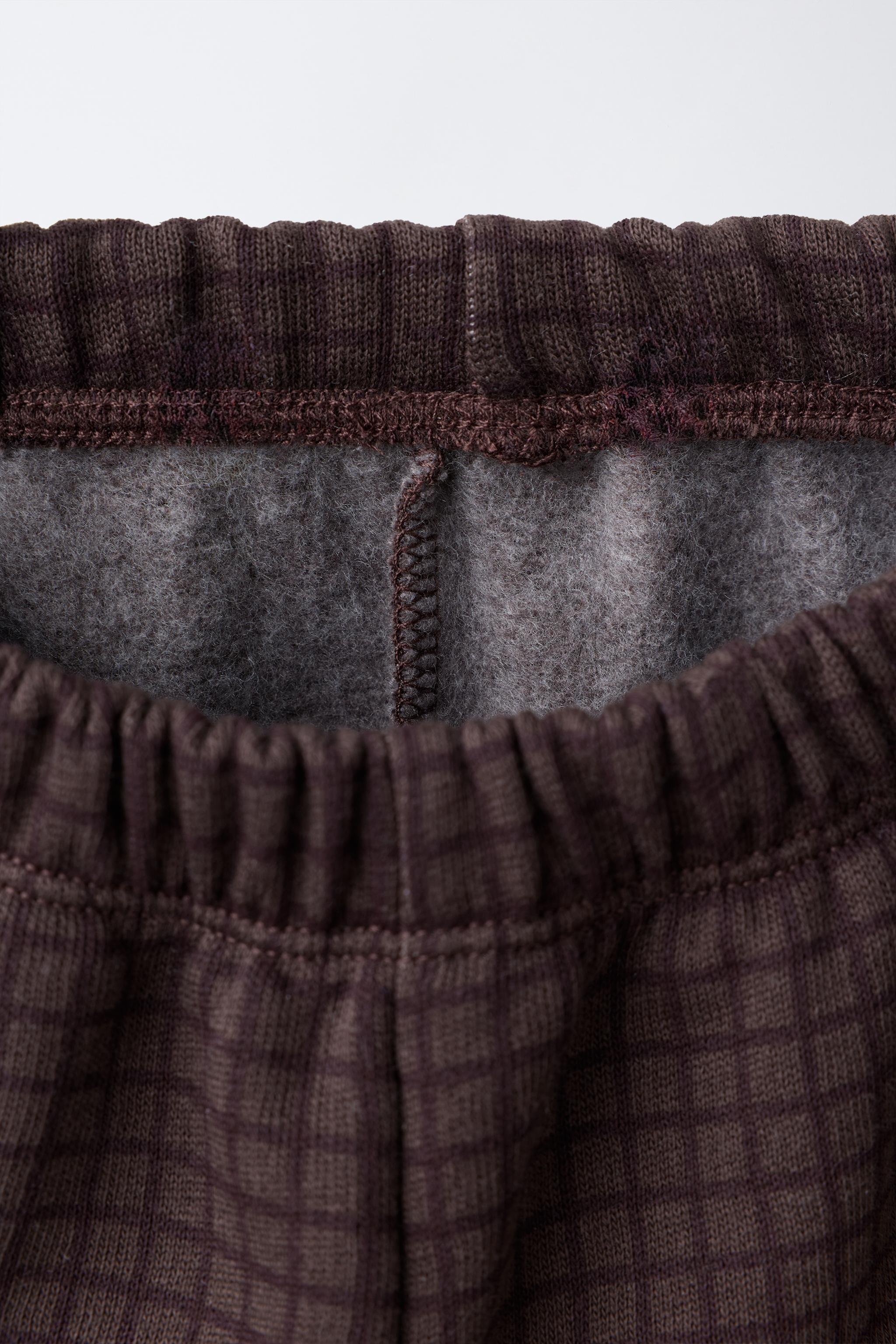 PLAID PRINT PANTS