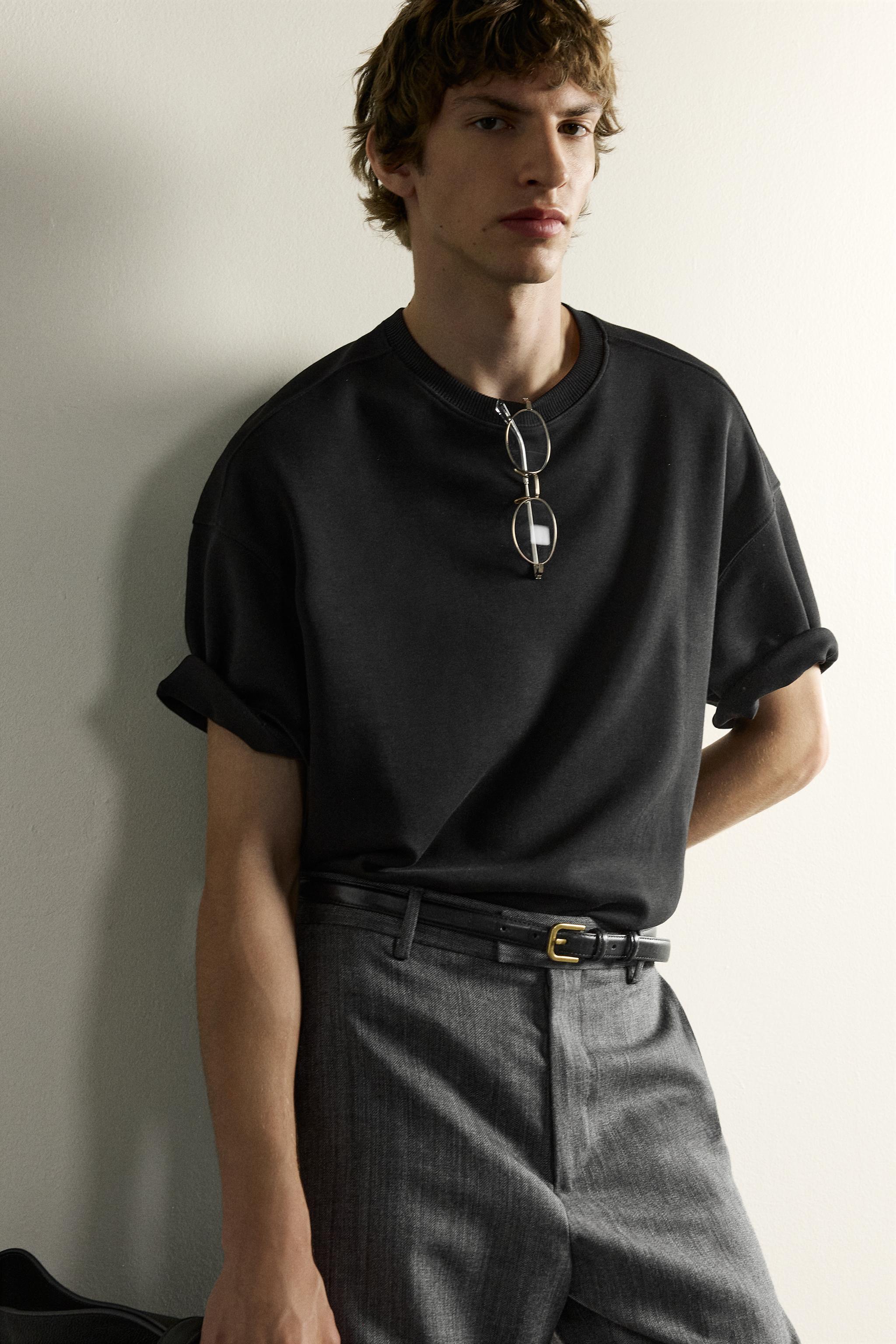 RELAXED FIT INTERLOCK SWEATSHIRT