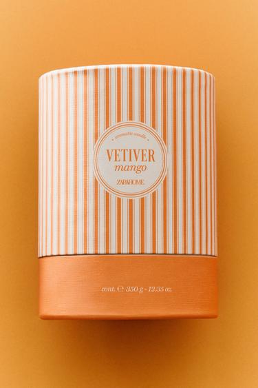 (300 G) VETIVER MANGO SCENTED CANDLE - Orange by Zara - Image 5