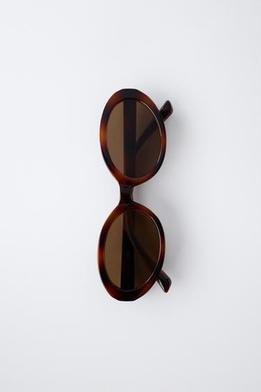 LUNETTES DE SOLEIL OVALES - Marron de Zara - Image 3