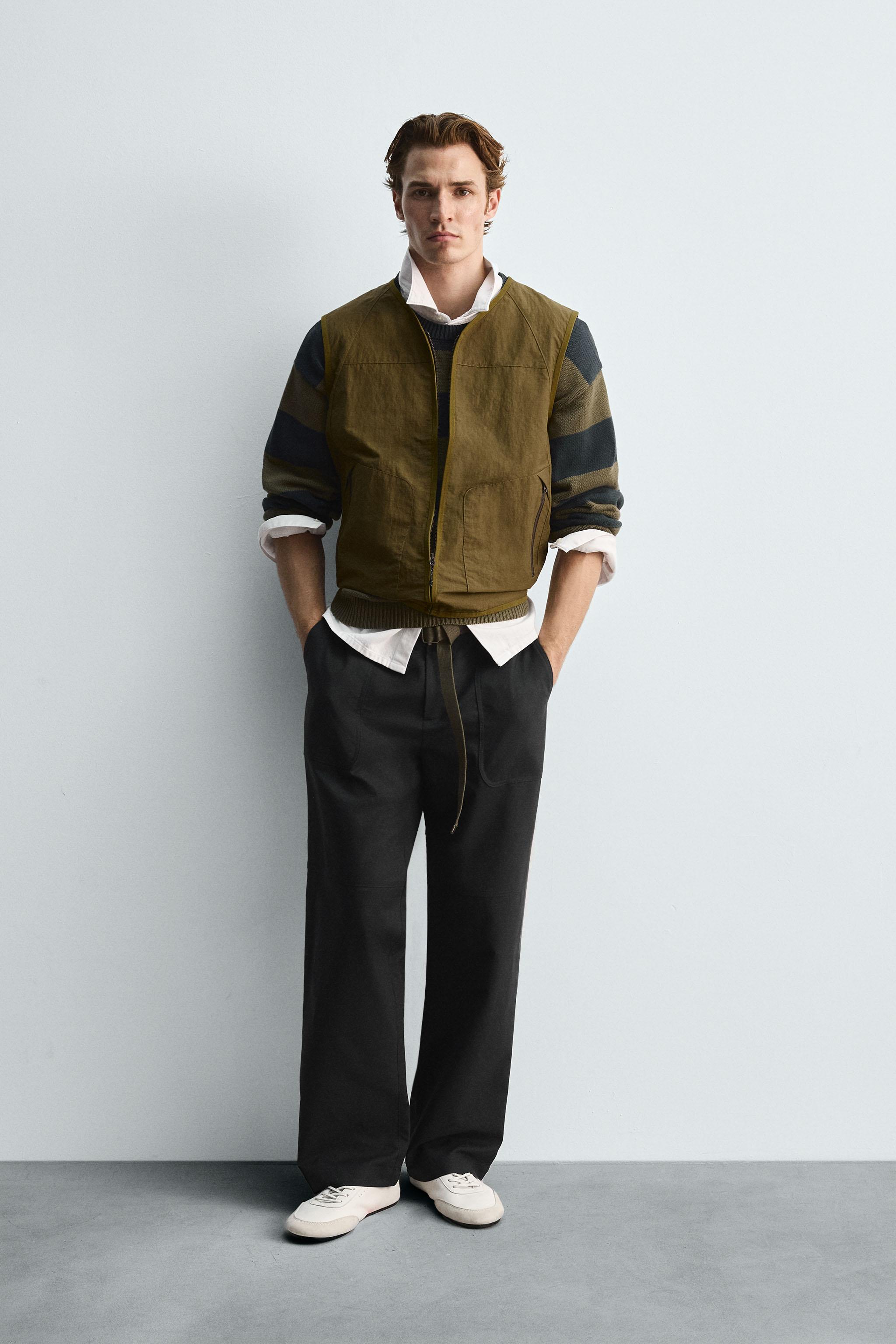 [Make stuff '25] てぃらアソートワークベスト　カーキ LIMITED EDITION テクニカルベスト - カーキ | ZARA Japan / 日本